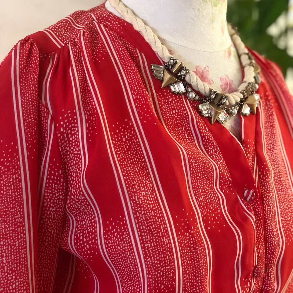 Red vintage dress
